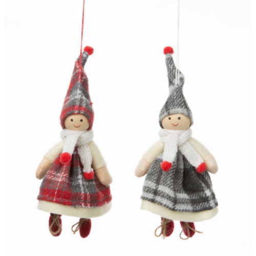 Option2 Children in Tartan Costumes XMAS Ornament 7 ins. Option2 Children in Tartan Costumes XMAS Ornament 7 ins.