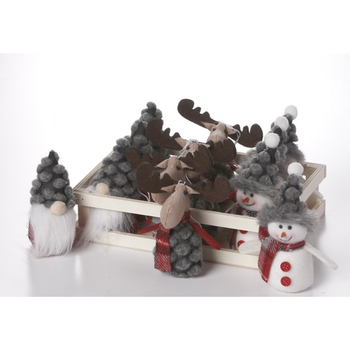 V & L Associates Inc. Christmas Characters Red/Grey 5 ins. V & L Associates Inc. Christmas Characters Red/Grey 5 ins.