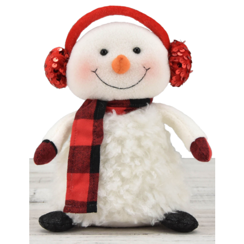 V & L Associates Inc. STANDING SNOWMAN w/Earmuff 7 ins. V & L Associates Inc. STANDING SNOWMAN w/Earmuff 7 ins.