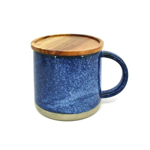 BIA Reactive Mug with Lid Blue