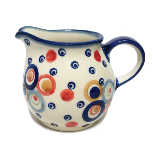 Polish Pottery Cream Pitcher *UNIKAT* Happy Bubbles Polish Pottery Cream Pitcher *UNIKAT* Happy Bubbles
