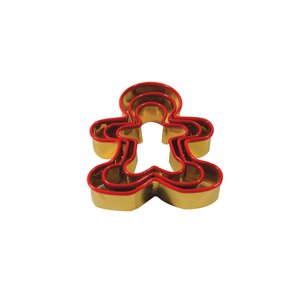 Maison Plus Cookie Cutter Gingerbread Gold and Red