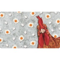Melamine Breakfast Board OH MY ROOSTER GREY