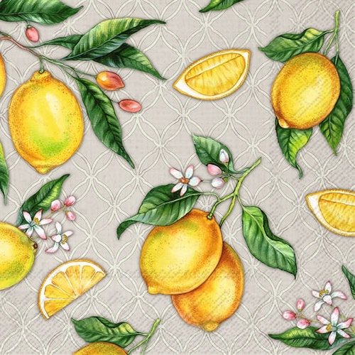 IHR Napkin Lunch Paper CITRON GREY IHR Napkin Lunch Paper CITRON GREY