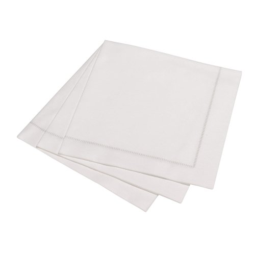 The Napkin Dinner Napkin Hemstitch Silver Grey 15pc The Napkin Dinner Napkin Hemstitch Silver Grey 15pc