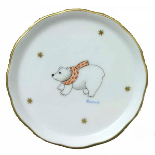Herend Coaster - Christmas Polar Bear