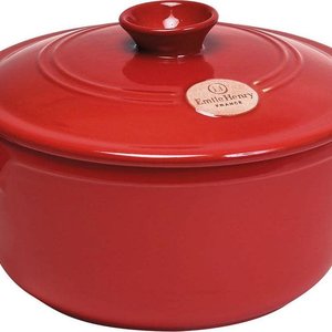 Emile Henry EMILE HENRY Grand Cru Red Round Stewpot 4 L