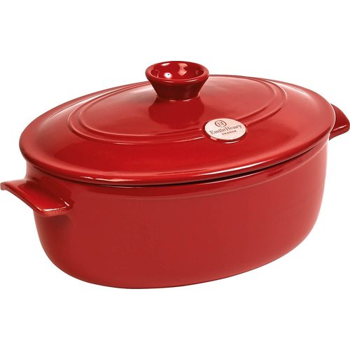 Emile Henry EMILE HENRY Grand Cru Red Oval Stewpot  6L