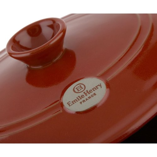 Emile Henry EMILE HENRY Grand Cru Red Oval Stewpot  6L