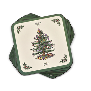 Pimpernel Coaster Set Christmas Tree
