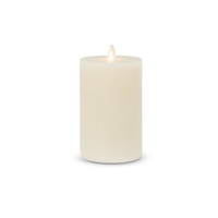Pillar Candle Wick to Flame 4x7 inches LIGHTLI - IVORY