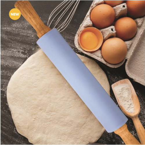 Silicone Rolling Pin Sky Blue 43 cm