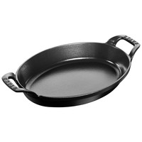 Oval Gratin Dish 24cm Staub Black