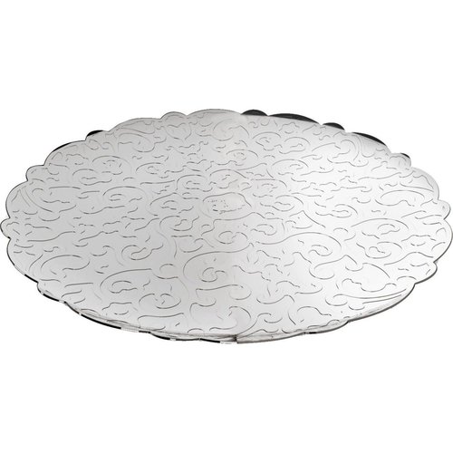 Alessi ALESSI Round Mirror Polished 18/10 S/S Tray "DRESSED"
