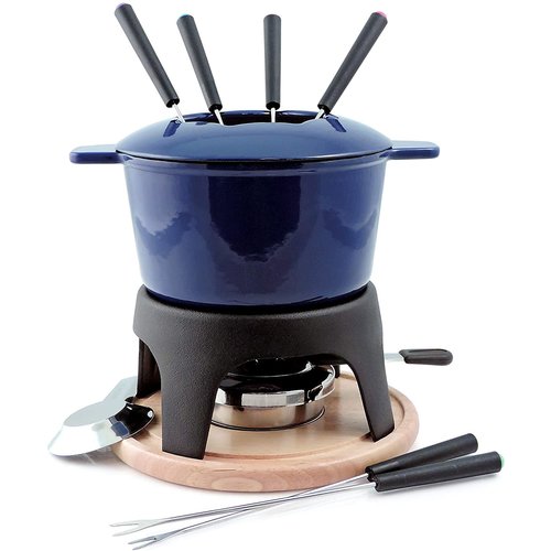 Swissmar SWISSMAR Sierra Iron Fondue Set BLUE Swissmar SWISSMAR Sierra Iron Fondue Set BLUE