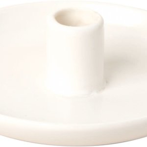 IHR Candle Holder Ceramic White - Small
