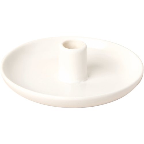 IHR Candle Holder Ceramic White - Small
