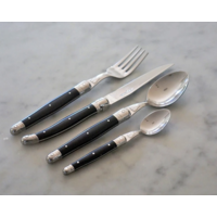 Debutant 24 Piece Cutlery Set Black Laguiole