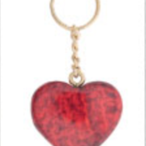 Cose Nuove Birch Keyring HEART - RED