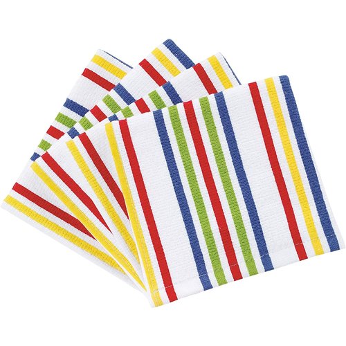 Ritz Dish Cloth Stripe Red Mul. - 2 PC Ritz Dish Cloth Stripe Red Mul. - 2 PC