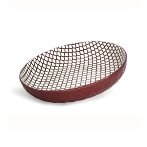 BIA BIA Textured Shallow Bowl Red