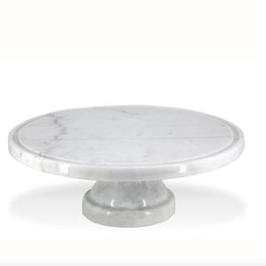 Natural Living Marble Pedestal Cake Stand