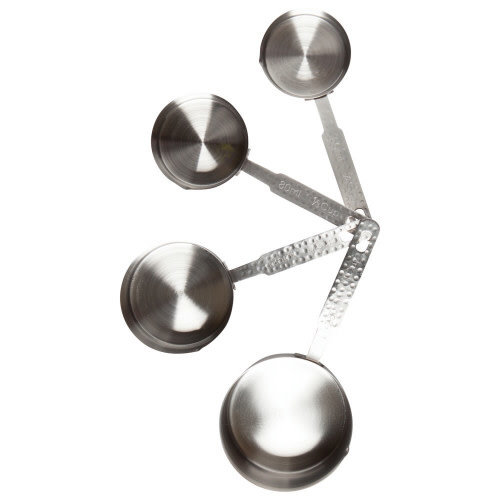 Now Designs Measuring Cups Hammered Silver/Set of 4 (Hand Wash Only) Now Designs Measuring Cups Hammered Silver/Set of 4 (Hand Wash Only)