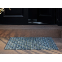 Doormat Skinny Stripe Shag Forest
