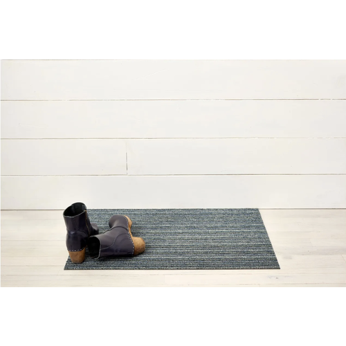 Chilewich Doormat Skinny Stripe Shag Forest Chilewich Doormat Skinny Stripe Shag Forest