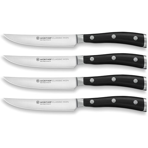 Wusthof Wusthof Ikon Black Steak Knife Set of 4