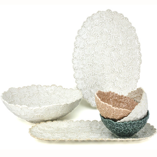 BIA BIA Bouquet Oblong White Platter 32cm