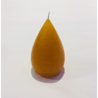 Candle Stout Crackle Amber 5 inches