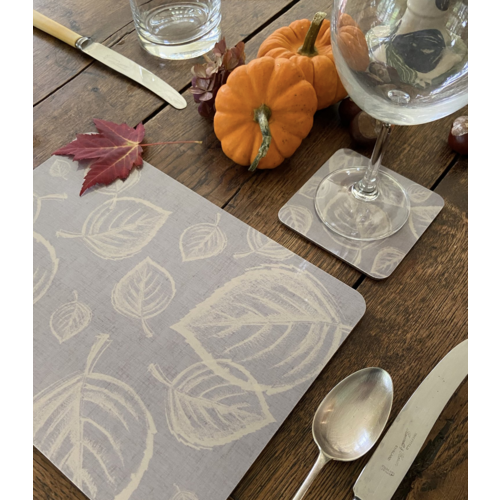 PLACEMAT CORK-BACKED Silver Birch Grey/ SET OF 4