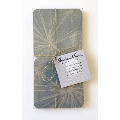 Andrea nairn COASTER SET/4 Pine Teal Andrea nairn COASTER SET/4 Pine Teal