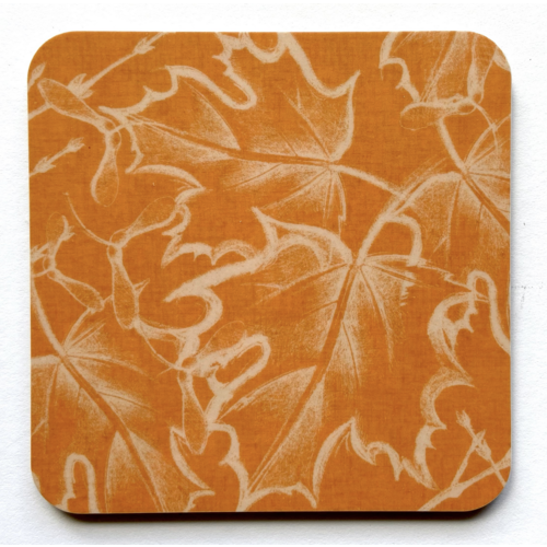 COASTER SET/4 Maple Orange COASTER SET/4 Maple Orange