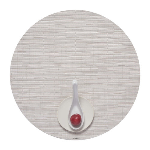 Chilewich Placemat Bamboo Round COCONUT