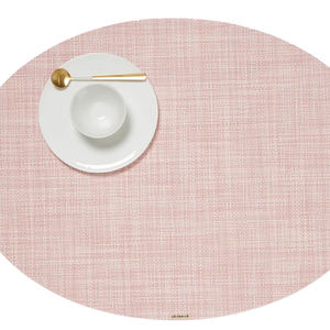 Chilewich Placemat Mini Basketweave Oval Blush