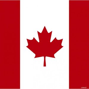 Napkin Dinner PAVIOT Canada Flag