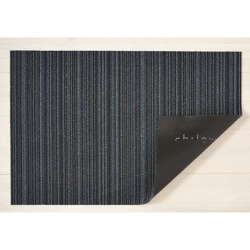 Chilewich Big Mat Skinny Stripe Shag BLUE 36x60 inches Chilewich Big Mat Skinny Stripe Shag BLUE 36x60 inches