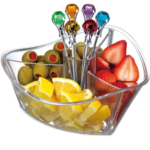 Fox Run Happy Hour Garnish Server w/6 picks Fox Run Happy Hour Garnish Server w/6 picks