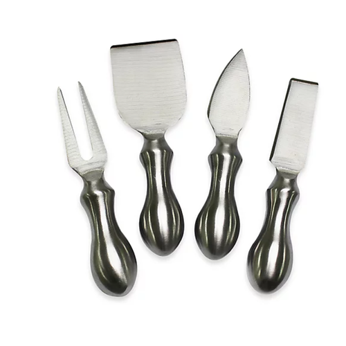 Stainless Steel Cheese Knives/ SET OF 4 Stainless Steel Cheese Knives/ SET OF 4