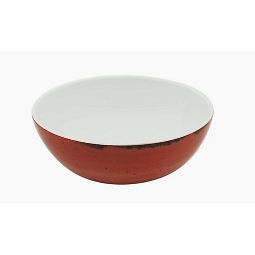 Costa Verde Rustico Red Cereal Soup Bowl