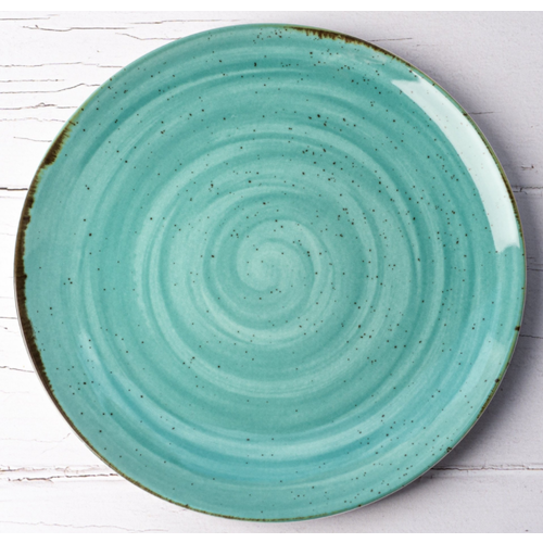 Costa Verde Rustico Aqua Blue Salad Plate