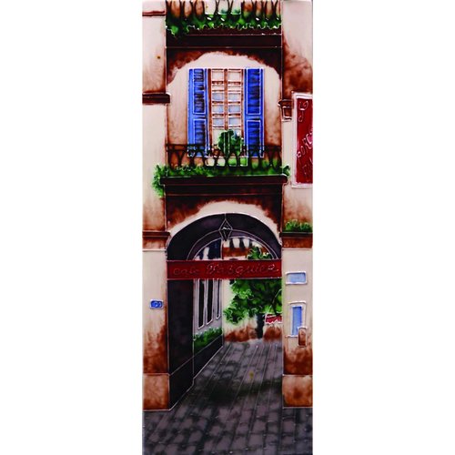 Benaya Handcrafted Art Decor Tile Cafe Pasquier 6 x 16 inches Benaya Handcrafted Art Decor Tile Cafe Pasquier 6 x 16 inches