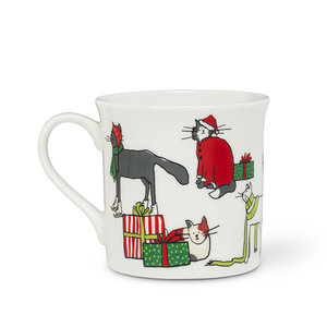 Abbott Mug Holiday Cats 12 oz
