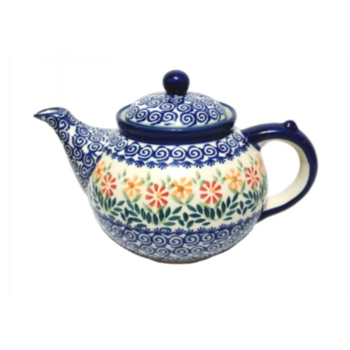 Polish Pottery Afternoon Teapot 1.1 L. SPRING MORNING Polish Pottery Afternoon Teapot 1.1 L. SPRING MORNING