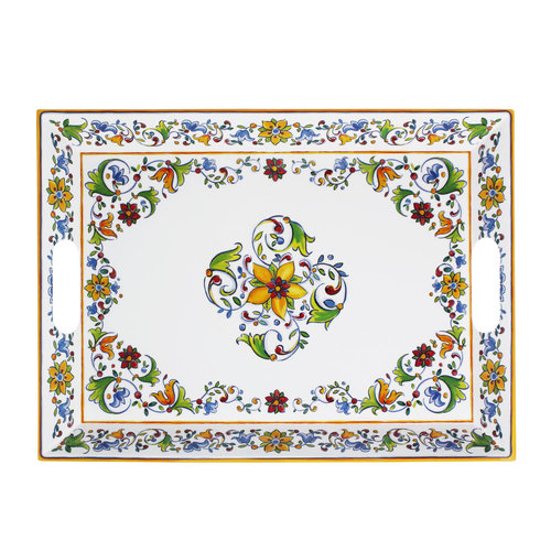 Le Cadeaux Capri Serving Tray w/Handles 15 x 20 ins. Le Cadeaux Capri Serving Tray w/Handles 15 x 20 ins.