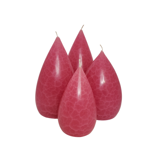 Barrick Design Candle Stout Crackle Fuchsia