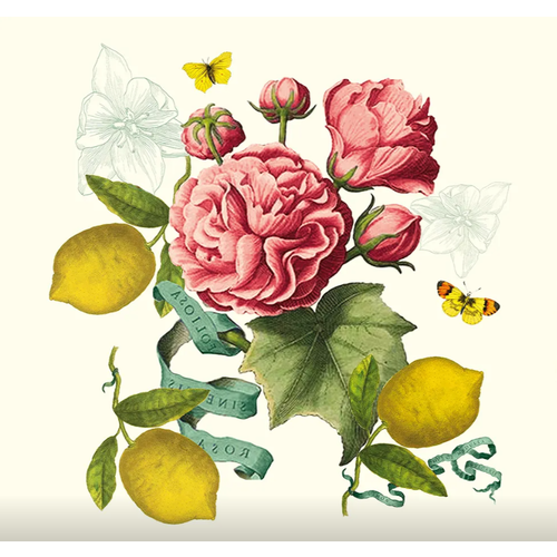 Garnier Thiebaut NAPKIN Citron de Menton Romance - Linen Garnier Thiebaut NAPKIN Citron de Menton Romance - Linen