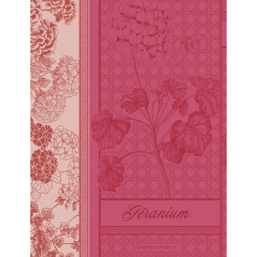 Garnier Thiebaut Garnier Thiebaut Tea Towel Geraniums Rose Garnier Thiebaut Garnier Thiebaut Tea Towel Geraniums Rose